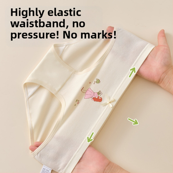 Εσώρουχα για κορίτσια από καθαρό βαμβάκι, κατηγορίας Α, τρίγωνο, μεσαίου και μεγάλου μεγέθους, 9-12 ετών, που δεν κόβουν τα οπίσθια