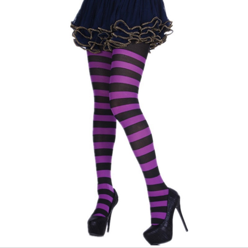 Pārrobežu Ziemassvētku Helovīna svītrainas krāsainas seksīgas ballītes masku ballītes dekorēšanas aksesuāri modes garās bikses