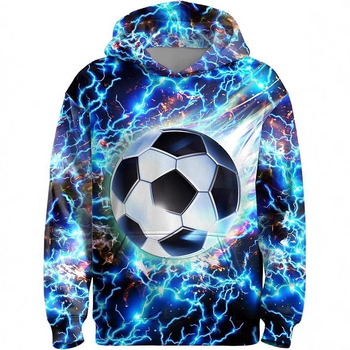 Amazoni piiriülene uus kuum pikkade varrukatega kapuutsiga 3D-digitaalprintimise spordiseeria laste rõivad lahtised džersid mehed