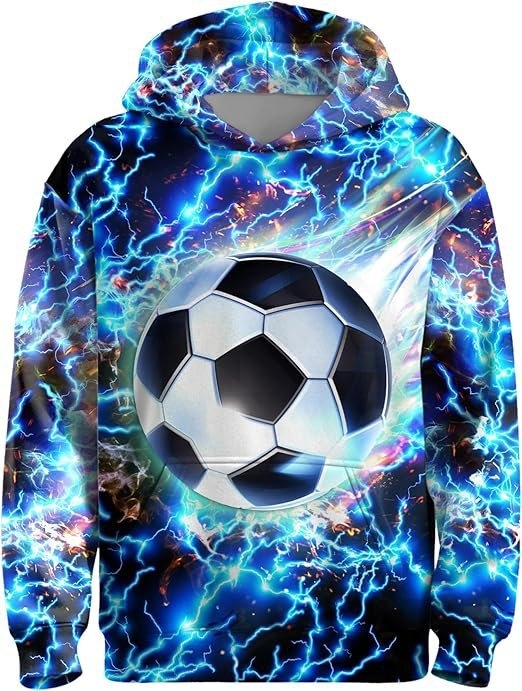 Amazoni piiriülene uus kuum pikkade varrukatega kapuutsiga 3D-digitaalprintimise spordiseeria laste rõivad lahtised džersid mehed