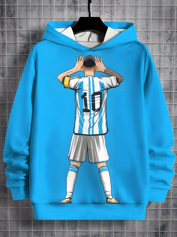 Amazoni piiriülene uus kuum pikkade varrukatega kapuutsiga 3D-digitaalprintimise spordiseeria laste rõivad lahtised džersid mehed