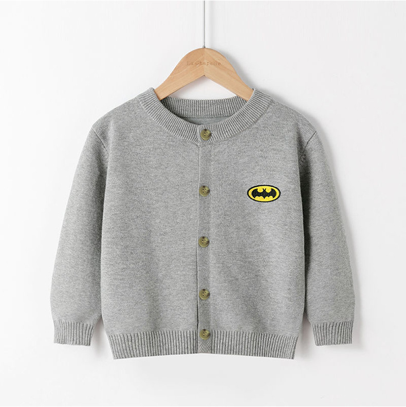 Uus kevad- ja sügisene Euroopa ja Ameerika stiilis laste kootud kardigan poistele, puhtast puuvillast kampsun väikelastele ja vanematele lastele