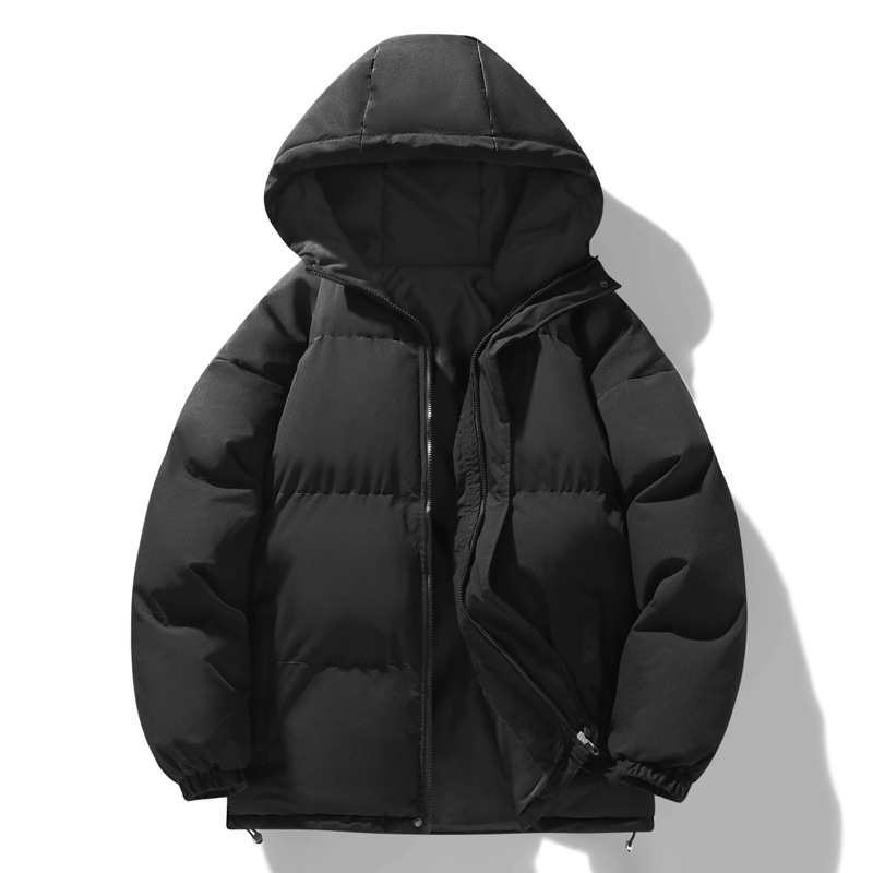 Chao Чисто ново стилно памучно подплатено палто за мъже, зимно удебелено топло памучно подплатено палто, костюм за хляб с качулка за двойки, памучно подплатено палто за младежи