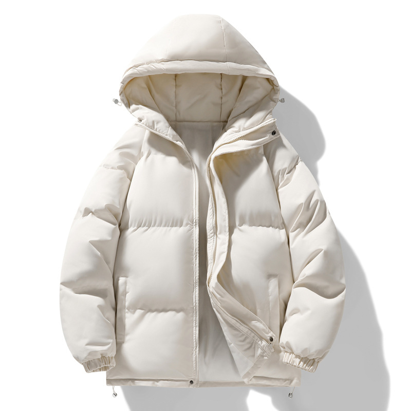 Chao Чисто ново стилно памучно подплатено палто за мъже, зимно удебелено топло памучно подплатено палто, костюм за хляб с качулка за двойки, памучно подплатено палто за младежи