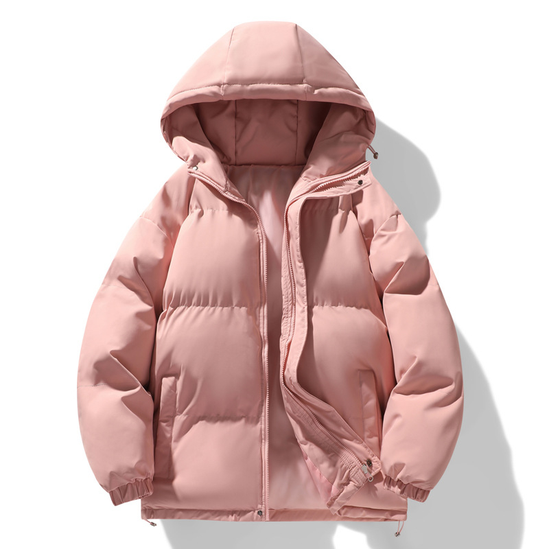 Chao Чисто ново стилно памучно подплатено палто за мъже, зимно удебелено топло памучно подплатено палто, костюм за хляб с качулка за двойки, памучно подплатено палто за младежи