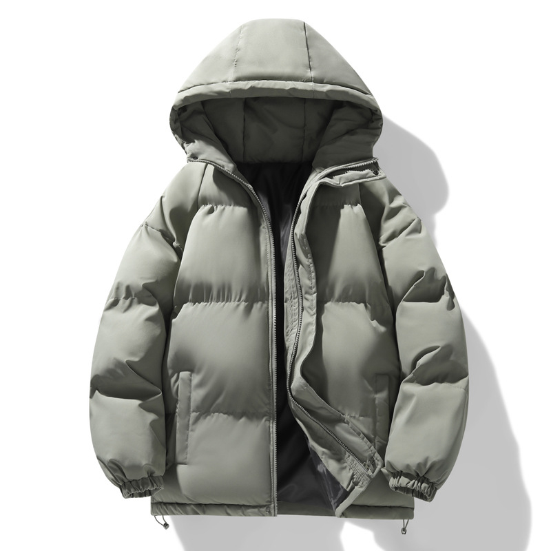 Chao Чисто ново стилно памучно подплатено палто за мъже, зимно удебелено топло памучно подплатено палто, костюм за хляб с качулка за двойки, памучно подплатено палто за младежи