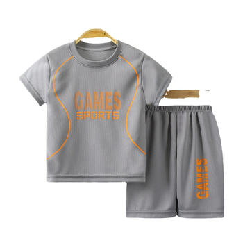 Naujas vaikiškas krepšinio kostiumas berniukui, greitai džiūstantis vasarinis kostiumas, moteriškas, kūdikio, vidutinio ir didelio dydžio vaikiškas trumpomis rankovėmis sportinis kostiumas