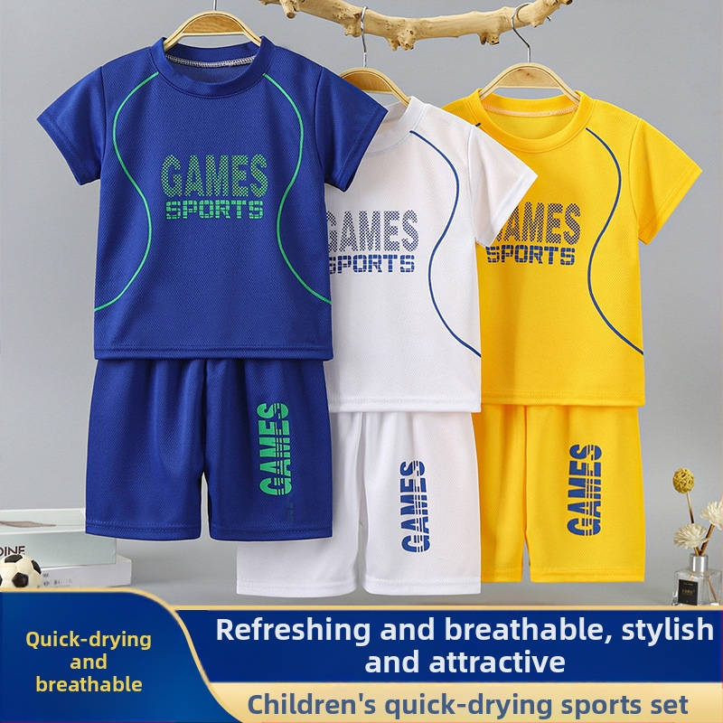 Uus laste korvpalliülikond poistele, koduülikond, suvine kiiresti kuivav ülikond, naiste, beebide, keskmiste ja suurte laste lühikeste varrukatega spordiülikond