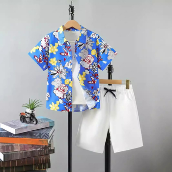 Tüdrukute revääriga lühikeste varrukatega särkülikond 2024 uus kevad- ja sügisene lääne stiilis suurtele lastele mõeldud kaheosaline ülikond RD02 RG01