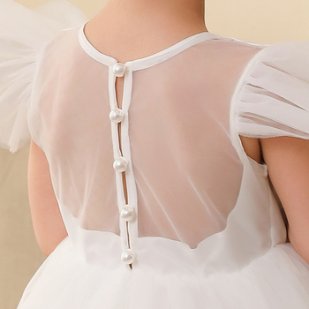 2024 m. užsienio prekybos nauja mergaičių suknelė, lengva prabangi nišinė šeimininko vaikiška vestuvinė suknelė, spektaklio suknelė mažos mergaitės princesės suknelė