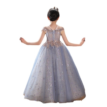 Laste kleit Printsessi kleit Catwalk klaverietenduse kleit Lilleneiu Väikese printsessi õhtukleit