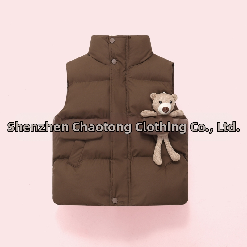 Παιδικό γιλέκο από βαμβάκι με πούπουλα, νέο στυλ, για αγόρια και κορίτσια, για την άνοιξη και το φθινόπωρο