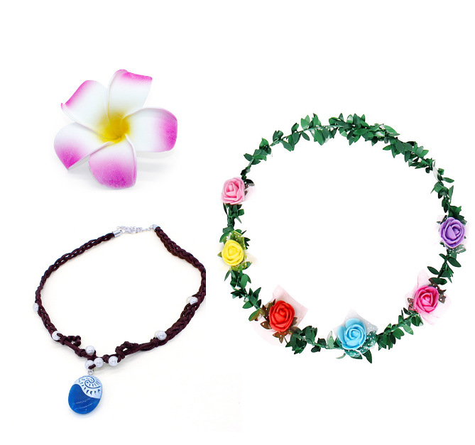 Väliskaubanduse uued suvised laste riided Moana Cos kleit tüdrukute printsessikleit punane laste kostüüm