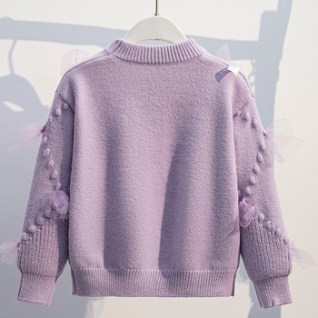 Tüdrukute kampsun printsessi stiilis talvel Moodne sügis- ja talvine lääne stiilis kampsun suurtele lastele Tüdrukute aluskihi kampsun Kampsun suurtele lastele