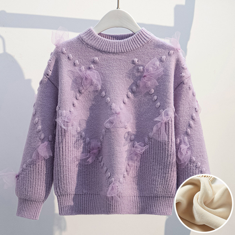 Tüdrukute kampsun printsessi stiilis talvel Moodne sügis- ja talvine lääne stiilis kampsun suurtele lastele Tüdrukute aluskihi kampsun Kampsun suurtele lastele