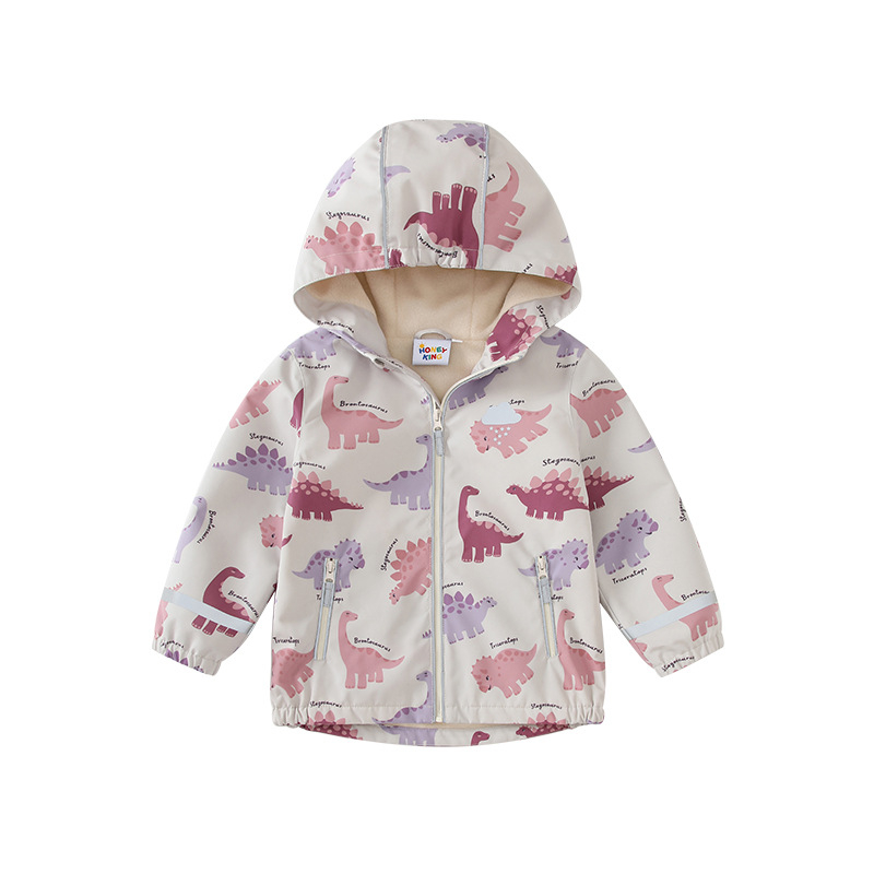 Tvornički direktno novi dječaci europske i američke kvalitete vjetrovka za proljeće i jesen tanki plus baršunasti kaput