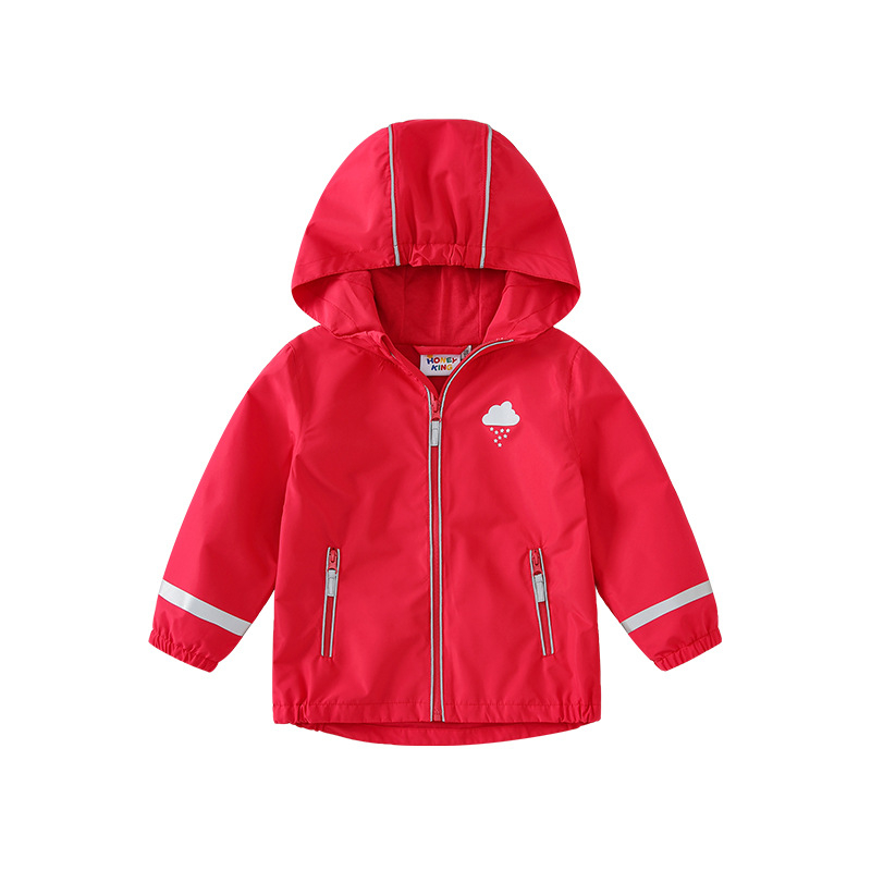 Tvornički direktno novi dječaci europske i američke kvalitete vjetrovka za proljeće i jesen tanki plus baršunasti kaput