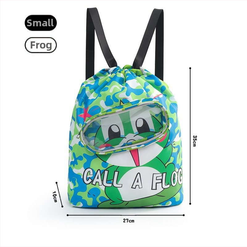 Laste ujumiskott, märg- ja kuiveraldusega veekindel hoiukott, spetsiaalne ujumisprillide hoiukott poistele ja tüdrukutele ujumiseks