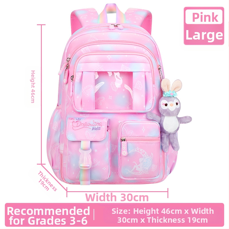 Uus koolikott algkooliõpilastele, naistele 1-6 klassile, kerge katuseharjakaitse ja kerge külmkapi avatud uksega Fantasy laste seljakott
