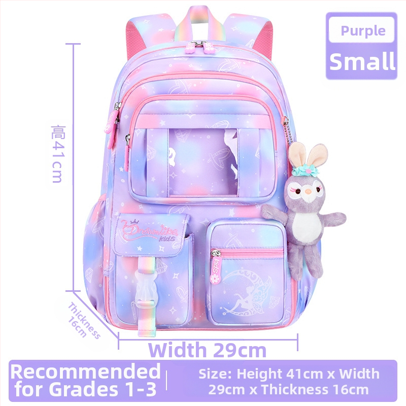 Uus koolikott algkooliõpilastele, naistele 1-6 klassile, kerge katuseharjakaitse ja kerge külmkapi avatud uksega Fantasy laste seljakott