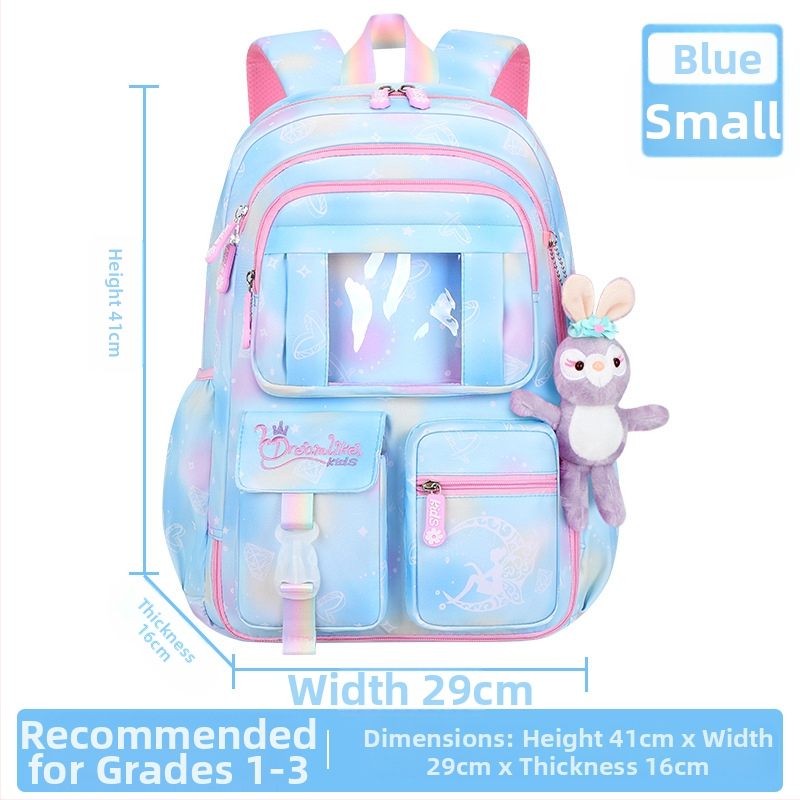 Uus koolikott algkooliõpilastele, naistele 1-6 klassile, kerge katuseharjakaitse ja kerge külmkapi avatud uksega Fantasy laste seljakott