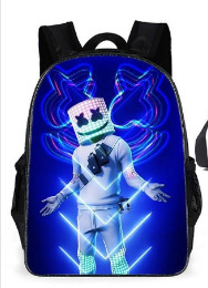 Трансгранична гореща разпродажба, 17-инчова детска раница с двоен рамен с щампа от захарен памук, голям капацитет, чанта за свободното време с щампа за ученици от началното училище