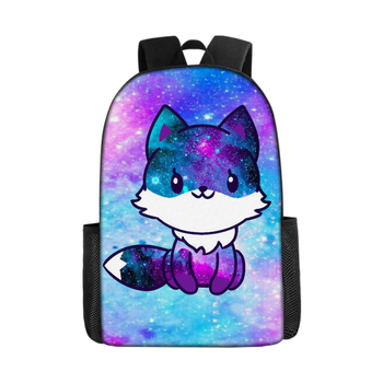 Трансгранична гореща разпродажба, 17-инчова детска раница с двоен рамен с щампа от захарен памук, голям капацитет, чанта за свободното време с щампа за ученици от началното училище