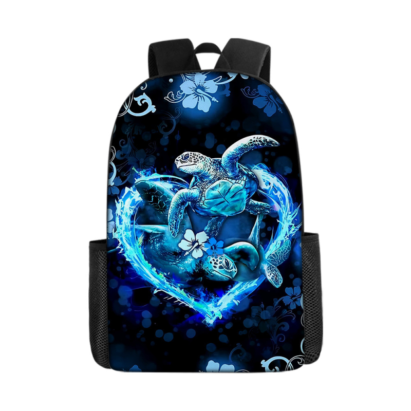 Трансгранична гореща разпродажба, 17-инчова детска раница с двоен рамен с щампа от захарен памук, голям капацитет, чанта за свободното време с щампа за ученици от началното училище