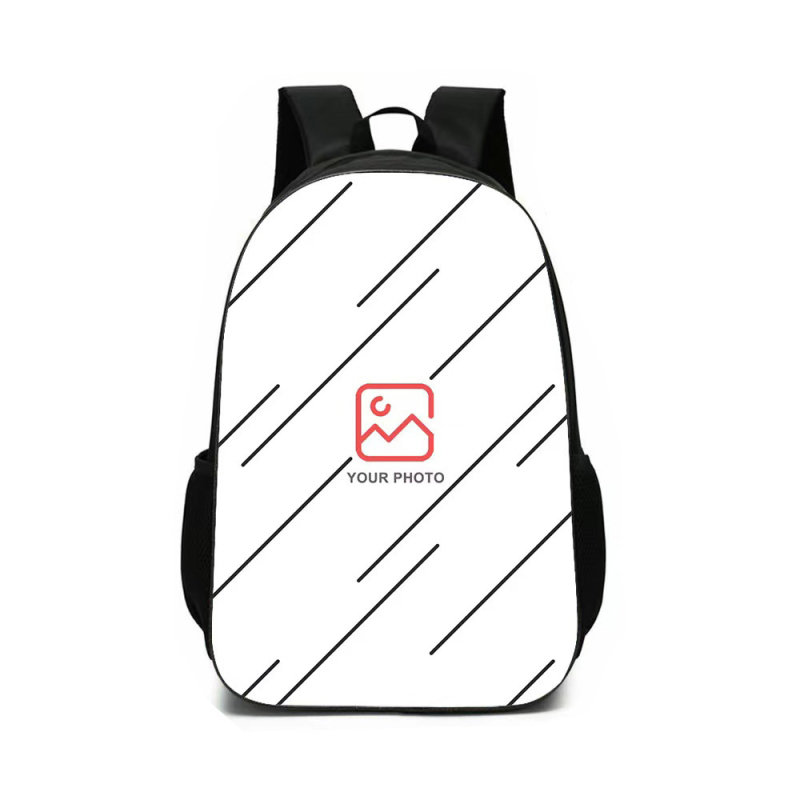 Трансгранична гореща разпродажба, 17-инчова детска раница с двоен рамен с щампа от захарен памук, голям капацитет, чанта за свободното време с щампа за ученици от началното училище