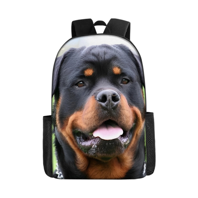 Трансгранична гореща разпродажба, 17-инчова детска раница с двоен рамен с щампа от захарен памук, голям капацитет, чанта за свободното време с щампа за ученици от началното училище