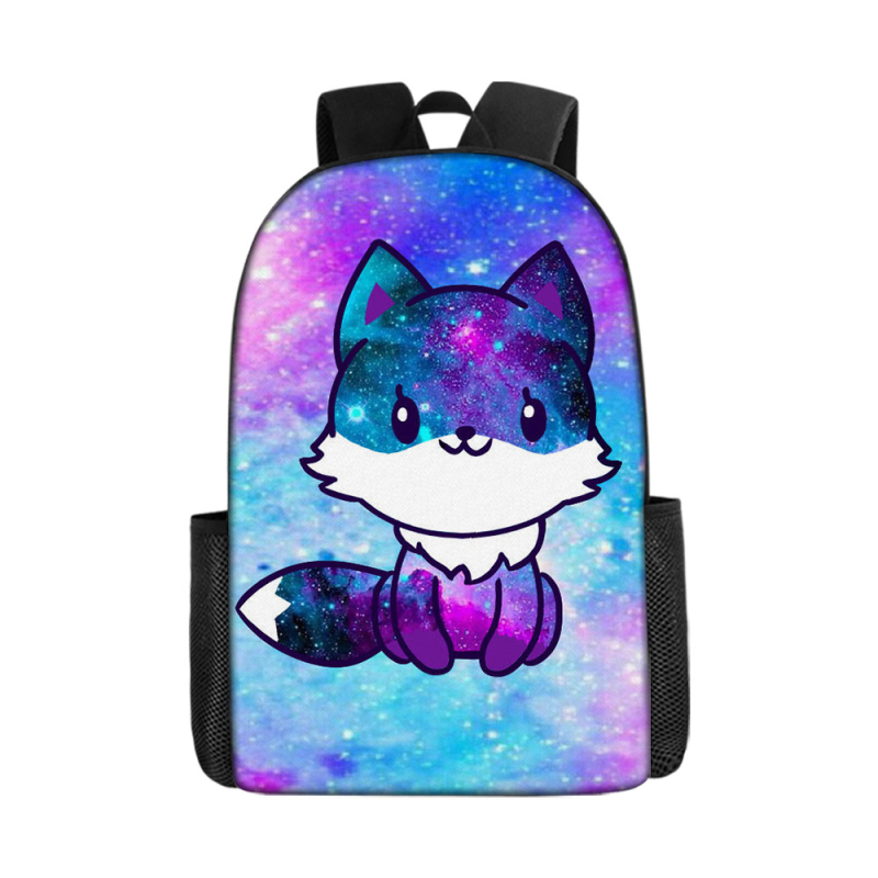 Трансгранична гореща разпродажба, 17-инчова детска раница с двоен рамен с щампа от захарен памук, голям капацитет, чанта за свободното време с щампа за ученици от началното училище