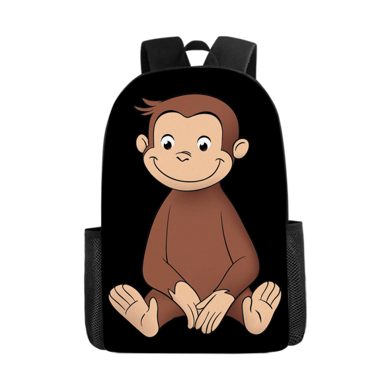 Трансгранична гореща разпродажба, 17-инчова детска раница с двоен рамен с щампа от захарен памук, голям капацитет, чанта за свободното време с щампа за ученици от началното училище