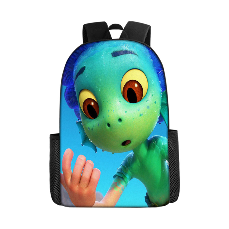 Трансгранична гореща разпродажба, 17-инчова детска раница с двоен рамен с щампа от захарен памук, голям капацитет, чанта за свободното време с щампа за ученици от началното училище