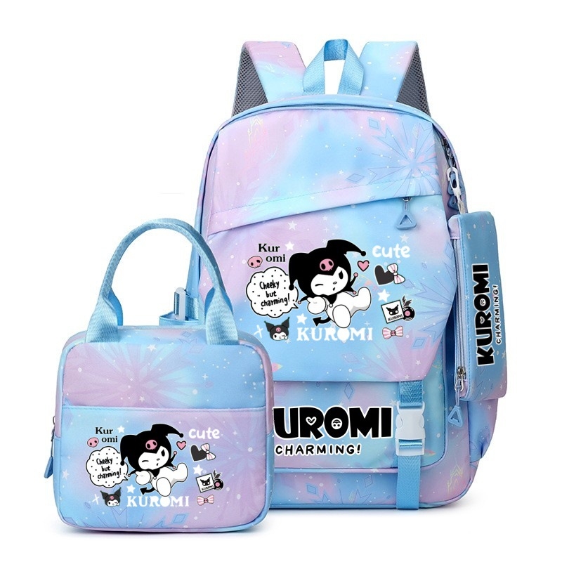 Sanrio uus algkooliõpilase koolikott, kerge ja koormust vähendav suure mahutavusega seljakott, õueseljakott esimesest kuuenda klassini