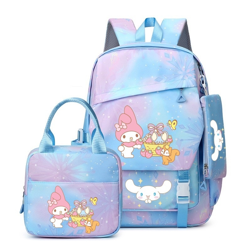 Sanrio uus algkooliõpilase koolikott, kerge ja koormust vähendav suure mahutavusega seljakott, õueseljakott esimesest kuuenda klassini