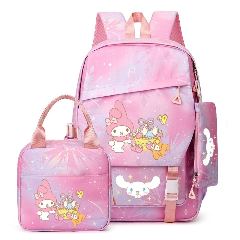 Sanrio uus algkooliõpilase koolikott, kerge ja koormust vähendav suure mahutavusega seljakott, õueseljakott esimesest kuuenda klassini