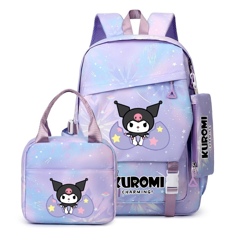 Sanrio uus algkooliõpilase koolikott, kerge ja koormust vähendav suure mahutavusega seljakott, õueseljakott esimesest kuuenda klassini