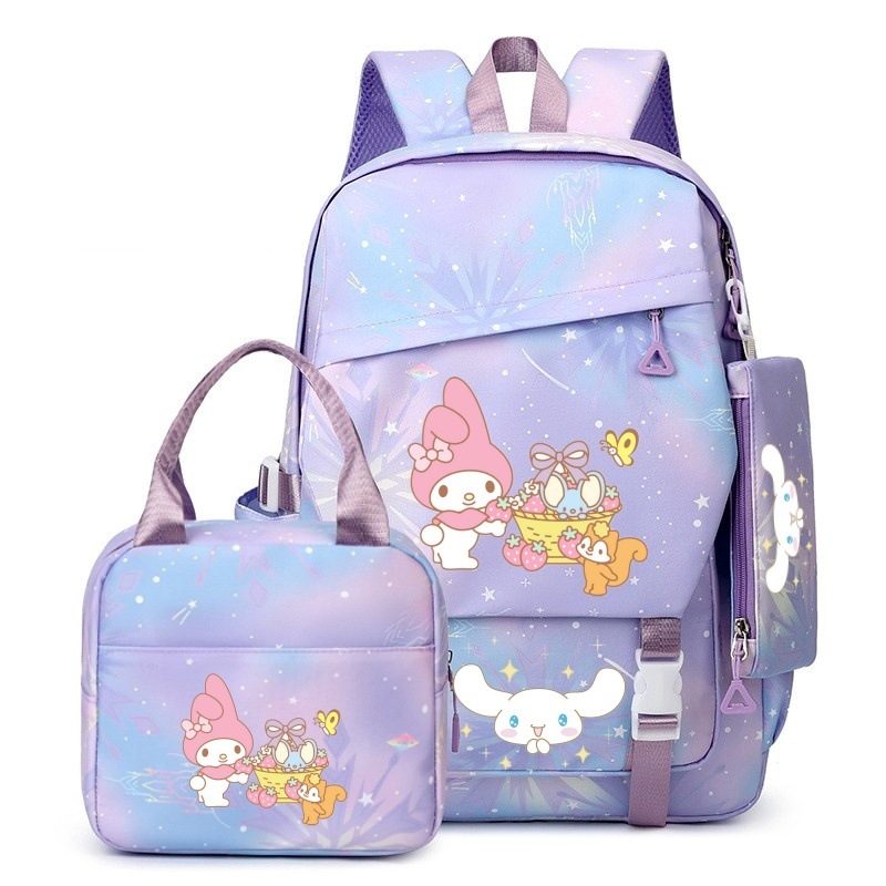 Sanrio uus algkooliõpilase koolikott, kerge ja koormust vähendav suure mahutavusega seljakott, õueseljakott esimesest kuuenda klassini