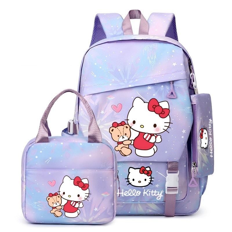 Sanrio uus algkooliõpilase koolikott, kerge ja koormust vähendav suure mahutavusega seljakott, õueseljakott esimesest kuuenda klassini