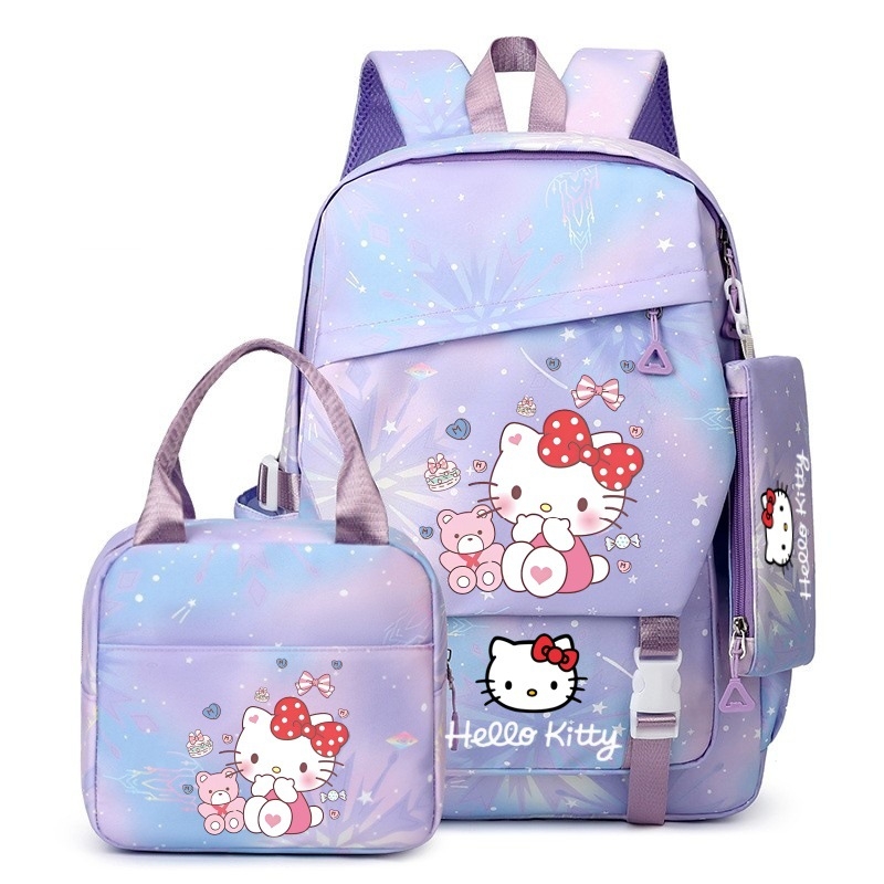 Sanrio uus algkooliõpilase koolikott, kerge ja koormust vähendav suure mahutavusega seljakott, õueseljakott esimesest kuuenda klassini