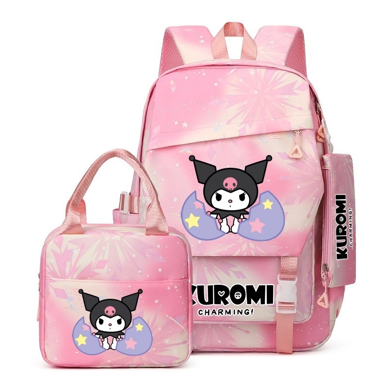 Sanrio uus algkooliõpilase koolikott, kerge ja koormust vähendav suure mahutavusega seljakott, õueseljakott esimesest kuuenda klassini