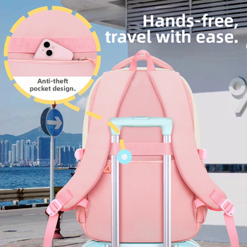 2024. aasta algkooli laste koolikotid, tüdrukute seljakotid, põhikooli ja keskkooli tüdrukute selgroo kaitse, suure mahutavusega ja kerged kotid