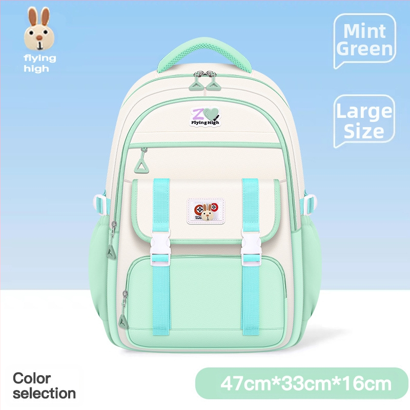 2024. aasta algkooli laste koolikotid, tüdrukute seljakotid, põhikooli ja keskkooli tüdrukute selgroo kaitse, suure mahutavusega ja kerged kotid