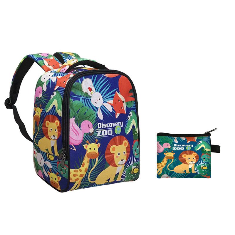 2025. gada pārrobežu ekskavatora bērnudārza mugursoma, poliestera svara samazināšanas inženiertehniskā transportlīdzekļa skolas soma, pilnībā apdrukāta divdaļīga mugursoma