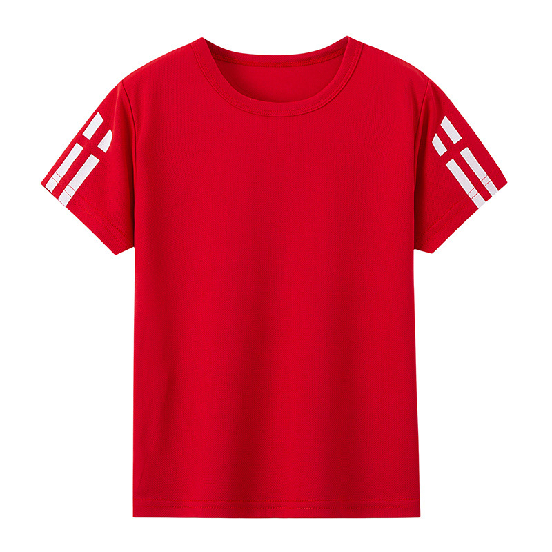 Διασυνοριακή αμερικανική έκδοση παιδικού αθλητικού μπλουζάκι γρήγορου στεγνώματος για αγόρια και κορίτσια, άνετο all-match αθλητικό μπλουζάκι τρεξίματος για μεγάλα παιδιά.