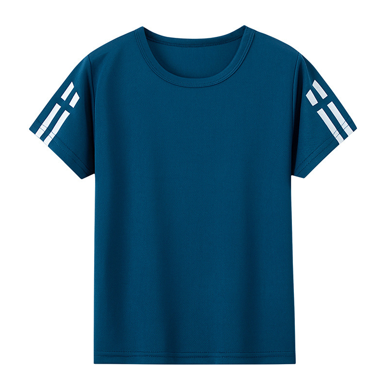 Διασυνοριακή αμερικανική έκδοση παιδικού αθλητικού μπλουζάκι γρήγορου στεγνώματος για αγόρια και κορίτσια, άνετο all-match αθλητικό μπλουζάκι τρεξίματος για μεγάλα παιδιά.