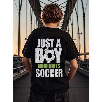 Tricou transfrontalier pentru copii, dans stradal american, scrisoare imprimată, cu mânecă scurtă, tricou de stradă larg pentru copii mari, top pentru copii