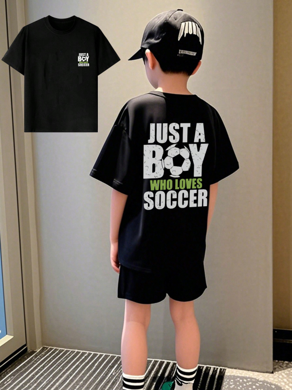 Tricou transfrontalier pentru copii, dans stradal american, scrisoare imprimată, cu mânecă scurtă, tricou de stradă larg pentru copii mari, top pentru copii