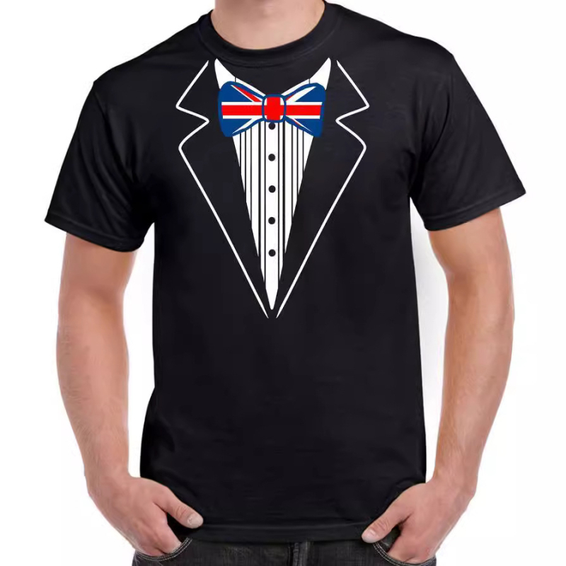 2023 Tricou nou cu model amuzant, rochie de mireasă amuzantă, imprimare digitală 3D, tricou la modă, stil gentleman