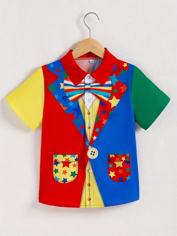 Kevad- ja sügisene naiste laste rõivad, lühikeste varrukatega beebisärk, lääne stiilis laste isiksuse trendikas Hongkongi stiilis Korea ebakorrapärane topp RG01